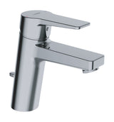 HANSA Einhebelmischer Waschtischbatterie HANSATWIST XL 0901 Zugstangenablaufgarnitur Ausladung 123 mm DN15 Chrom, 09012283