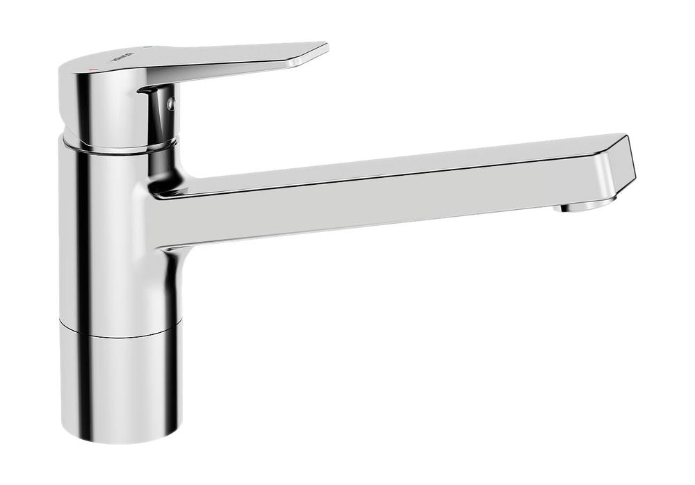 HANSA Einhebelmischer Küchenarmatur HANSATWIST 0914 Ausladung 199 mm DN15 Chrom, 09142283