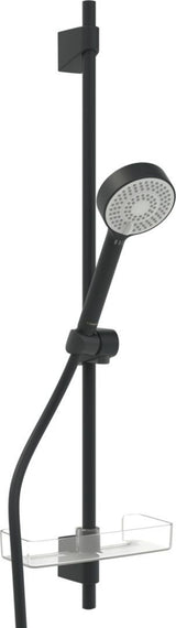 HANSA Wandstangengarnitur HANSABASICJET 4467 3-strahlig Matt-Schwarz, 4467013333