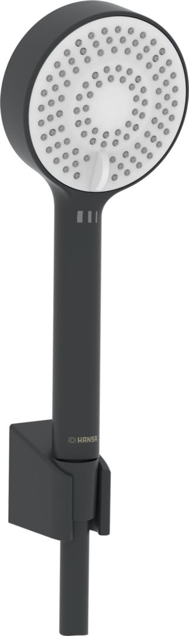 HANSA Handbrausegarnitur HANSABASICJET 4468 3-strahlig Matt-Schwarz, 4468013333