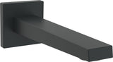 HANSA Auslauf HANSALOFT 5765 Rosette eckig Rosette rund L=197 Ausladung 197 mm DN15 Matt-Schwarz, 5765210033