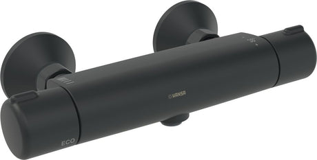 HANSA Brausebatterie HANSAMICRA 5815 DN15 Matt-Schwarz, 5815017133