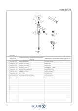 KLUDI ZENTA SL Elektronische WT-Armatur mit Netzteil u.Mischwelle chrom, 3820205