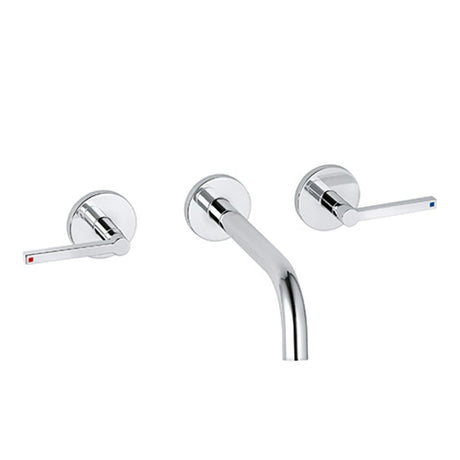 KLUDI NOVA FONTE 3-Loch-Waschtisch PURISTIC UP-Wandmontage 180 mm chrom, 201440515