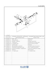 KLUDI ZENTA SL Thermostat Wannenfüll- und Brausearmatur DN 15 chrom, 351010538