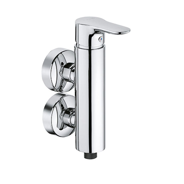 KLUDI OBJEKTA Brause-Einhandmischer DN15 vertikale Blockarmatur chrom, 366510575