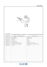 KLUDI BOZZ WT-2LOCH-WAND-EHM Ausladung 230 MM chrom, 382450576