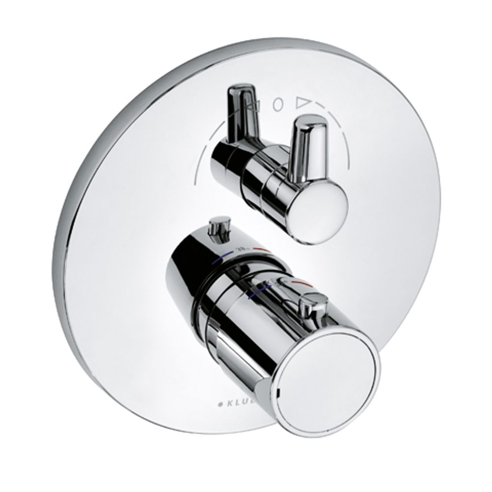 KLUDI ZENTA SL Unterputz-Thermostatarmatur Feinbau-Set m. Funktionseinheit, chrom, 388300545
