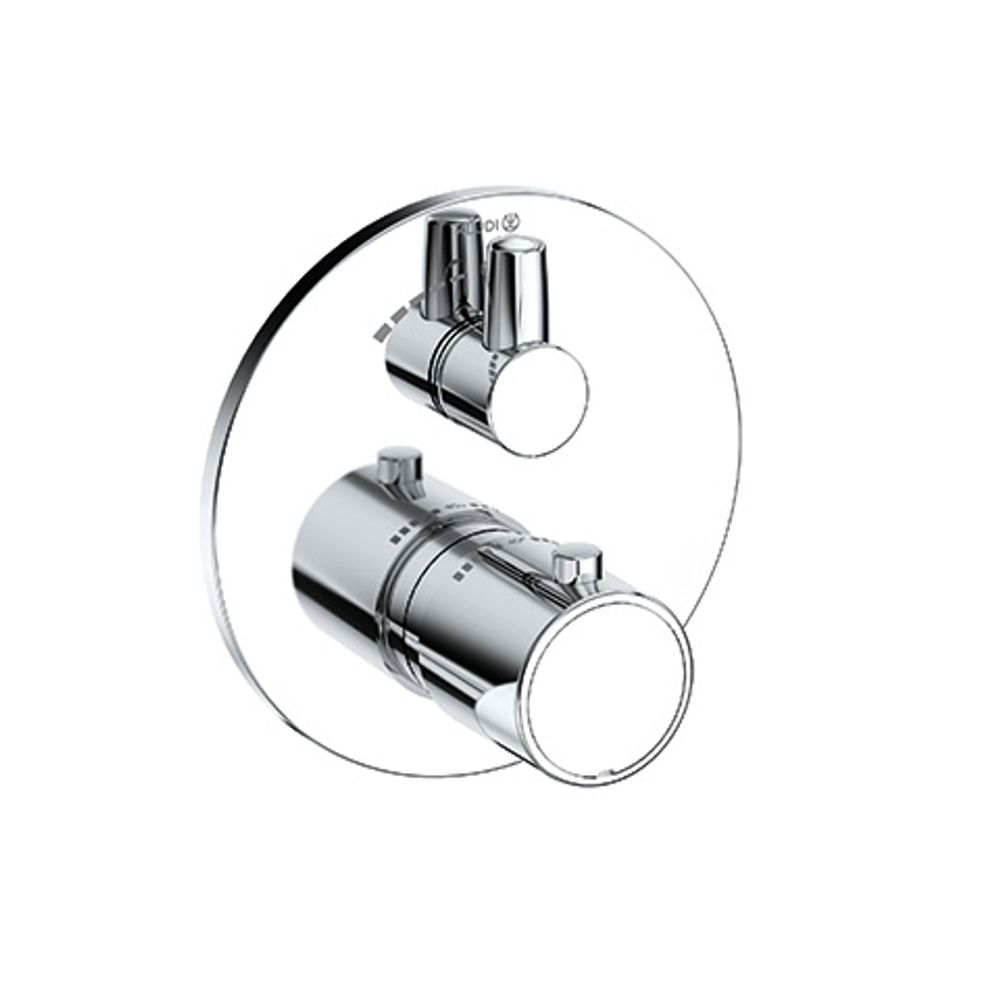 KLUDI ZENTA SL UP-Thermostatarmatur Feinbau-Set, mit Umstellventil, m.Funktionseinheit für KLUDI SLIM.BOXX 88022, chrom, 388850545