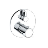 KLUDI ZENTA SL UP-Thermostatarmatur Feinbau-Set, mit Umstellventil, m.Funktionseinheit für KLUDI SLIM.BOXX 88022, chrom, 388850545