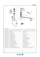 KLUDI MX Spültisch-EHM DN 8 herausziehbarer Brause chrom, 399410562