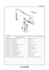 KLUDI L-INE Spültisch-Einhandmischer DN 15 herausziehbarer Teleskopauslauf chrom, 428210577
