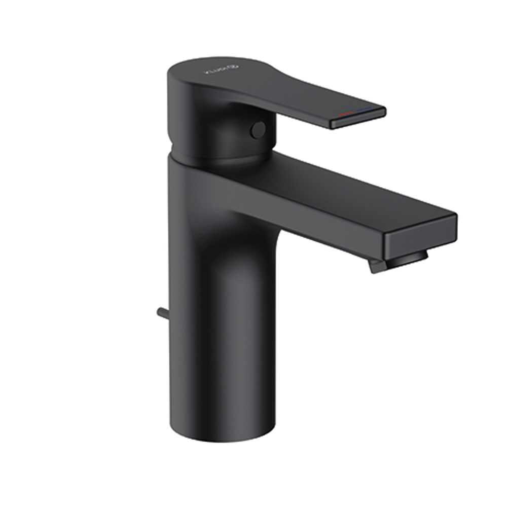 KLUDI ZENTA SL Waschtisch-EHM 100mm Ablaufgarnitur mattschwarz, 482903965