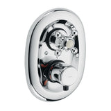 KLUDI 1926 UP-Thermostatarmatur UP-Feinbau-Set mit Absperrventil, chrom, 517200520