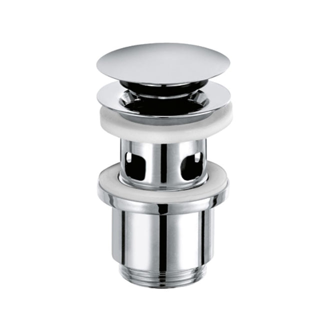 KLUDI Push-Open Ablaufventil für WT mit Überlauf chrom, 1042405-00