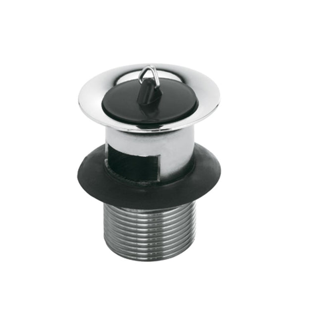 KLUDI WT-u.Bidet-Sifon Schaftventil G 1 1/4 o. Kettenhalter chrom, 1042705-00