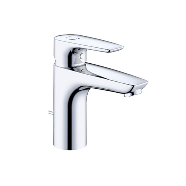 KLUDI PU & SOLID Waschtisch-EHM 100 ECO PLUS, m. Metallablaufg. chrom, 342930575WR4