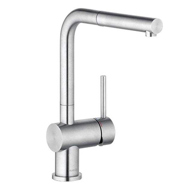 KLUDI L STEEL Spültisch-Einhandmischer herausziehbarer Auslauf Edelstahl, 45851F877