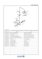KLUDI FSHLINE Thermostat Dual Shower System chrom, 6709205-00