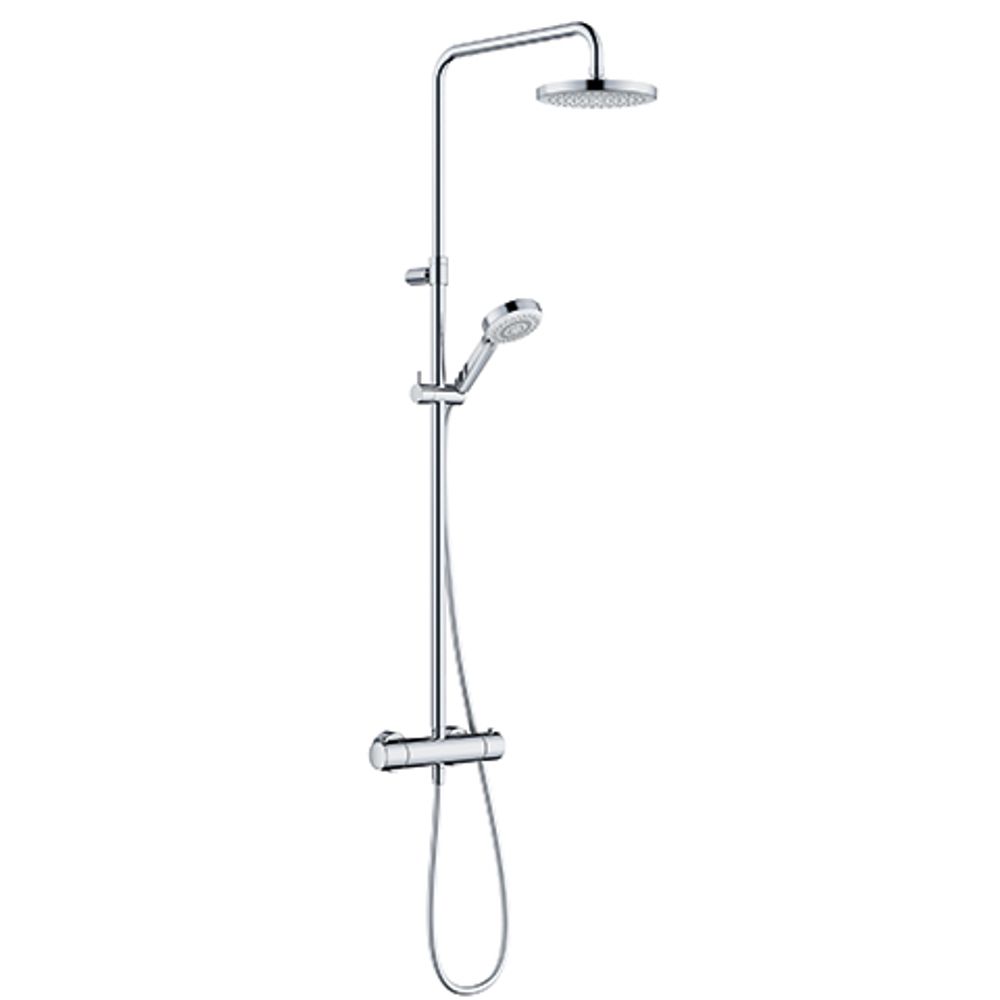 KLUDI-DIVE DIVE S 3S Thermostat Dual Shower System chrom, 6807905-00