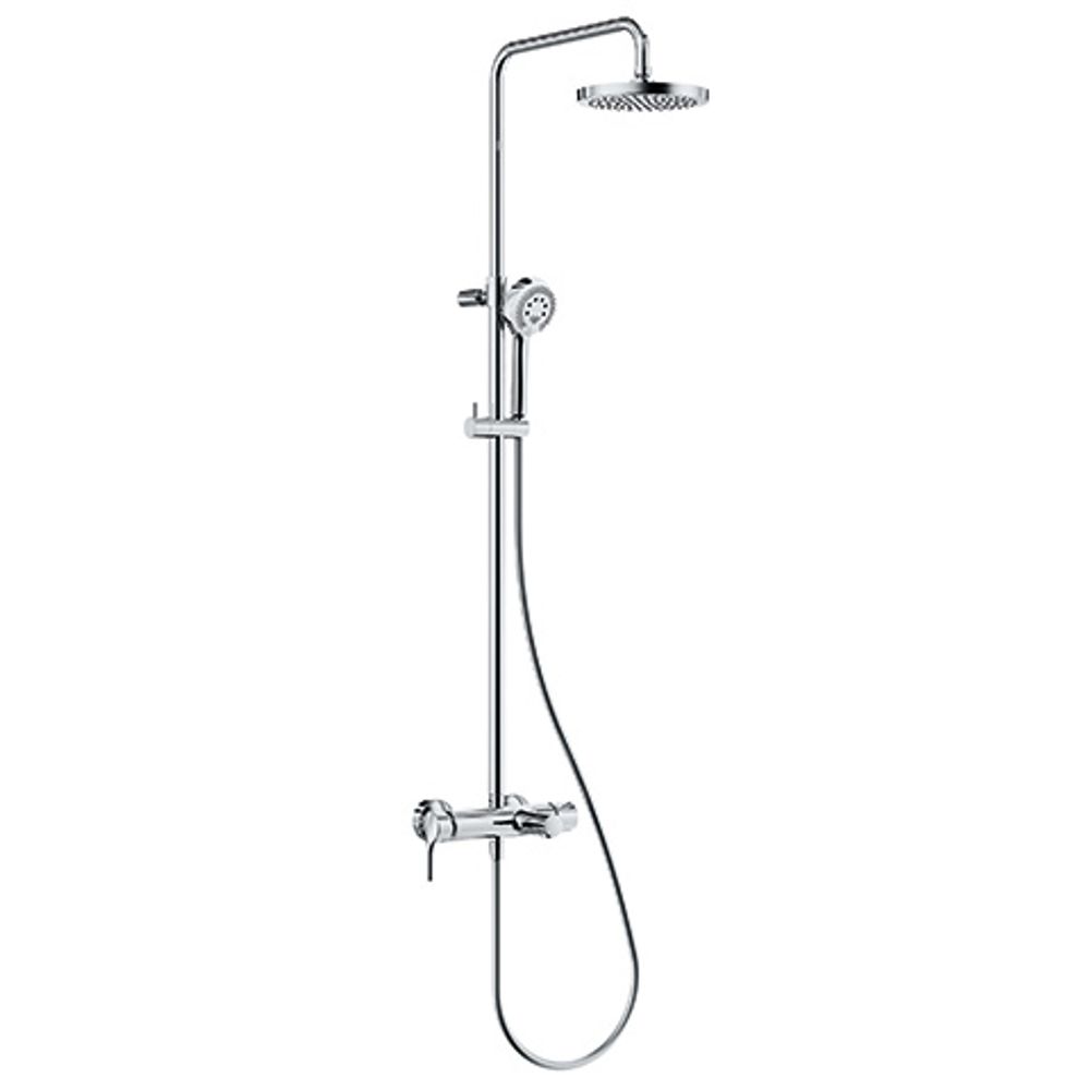 KLUDI LOGO EHM Dual Shower System mit Wanneneinlauf chrom, 6808305-00