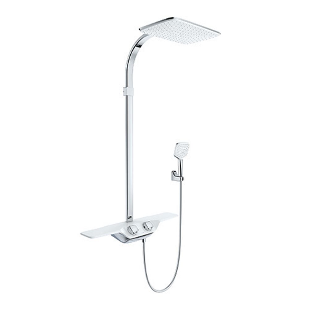 KLUDI COCKPIT Discovery Thermostat Dual Shower System chrom, 8020091-00