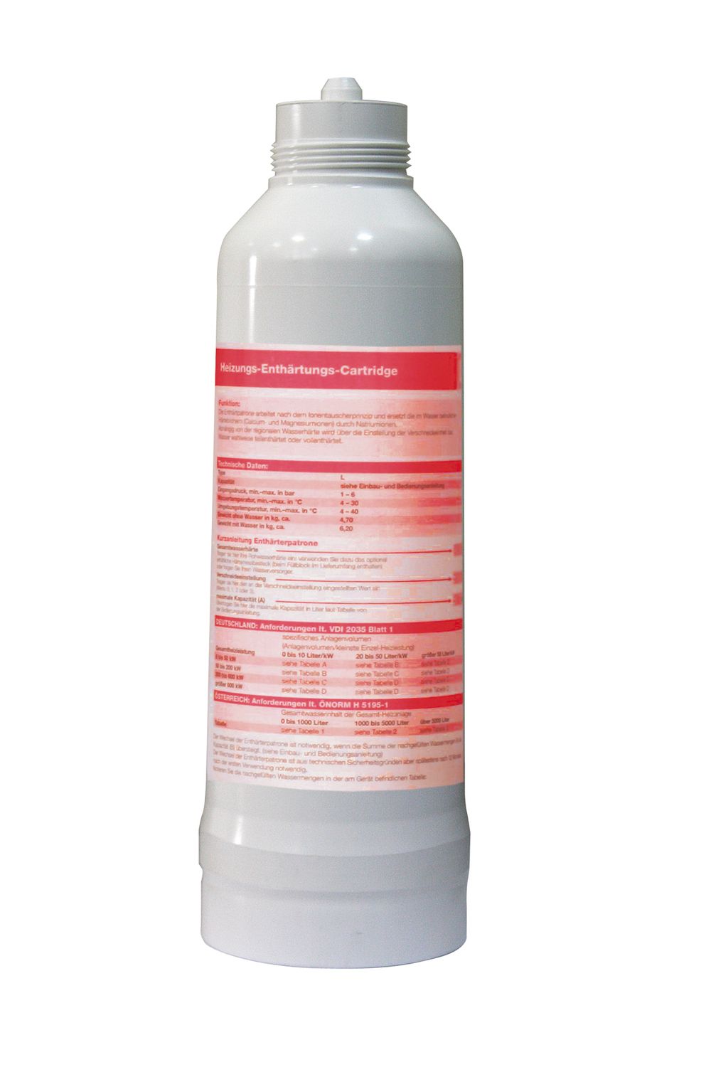BWT Härte-Reduzierungs-Cartridge Kapazität ca. 8.400 l x Grad dH, 3,5 l, 12524