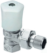 HEIMEIER Regulierventil Mikrotherm Eckform, DN 10, Rotguß vernickelt, 0121-01.500