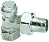 HEIMEIER Verschraubung Regulux Eckform, DN 15, Rotguß vernickelt, 0351-02.000