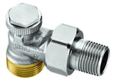 HEIMEIER Verschraubung Regutec, G 3/4 AG Eckform, DN 15, Rotguss vernickelt, 0365-02.000