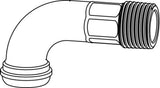 HEIMEIER Rohrbogen für Einrohrventile, Rotguß vernickelt, 2244-02.355