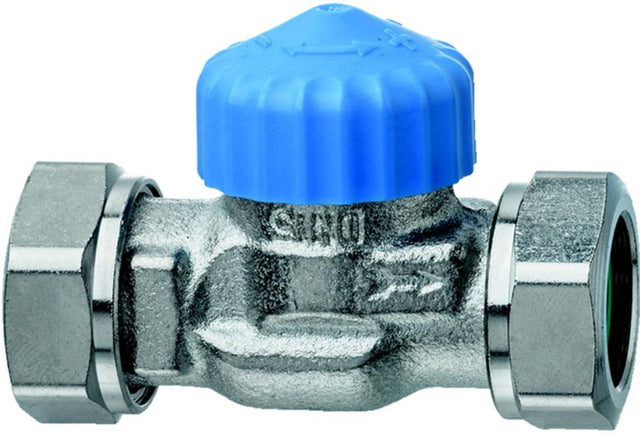 HEIMEIER Thermostat-Ventilunterteil flachdicht. Nippelanschl.,DN 15,kvs 2,50, 2276-02.000