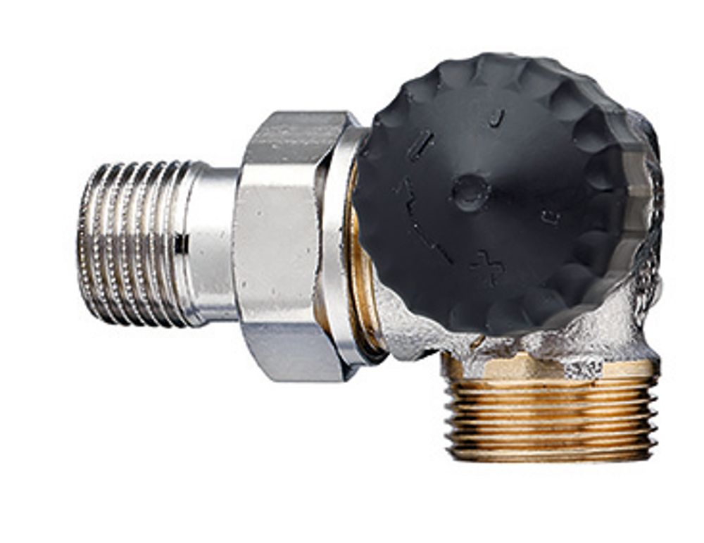 HEIMEIER Thermostat-Ventilunterteil ger.Widerst.,Winkeleck/re.,Außengew.G3/4, 2342-02.000