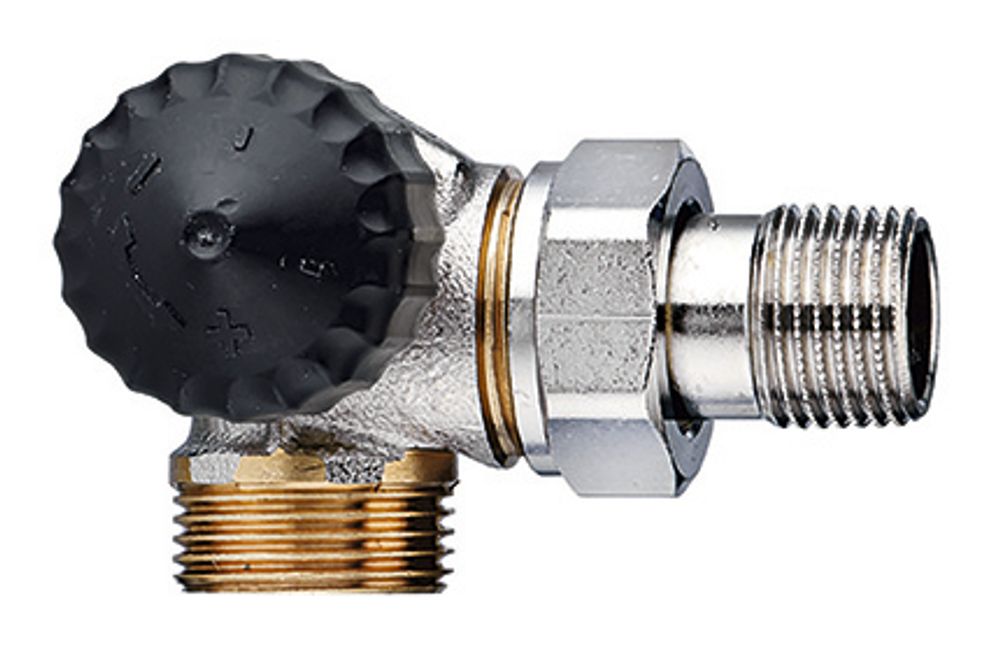 HEIMEIER Thermostat-Ventilunterteil ger.Widerst.,Winkeleck/li.,Außengew.G3/4, 2343-02.000