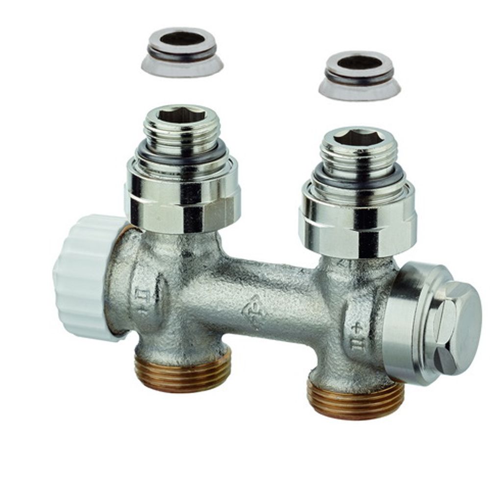 HEIMEIER Ventil Multilux Zweirohr Durchgang, für Rp 1/2 IG und G 3/4 AG, 3850-02.000