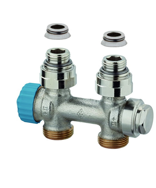 HEIMEIER Ventil Multilux Einrohr Durchgang, für Rp 1/2 IG und G 3/4 AG, 3854-02.000