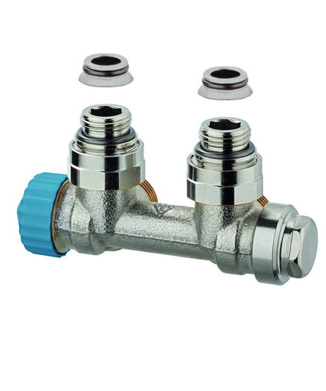 HEIMEIER Ventil Multilux Einrohr Eck, für Rp 1/2 IG und G 3/4 AG, 3855-02.000