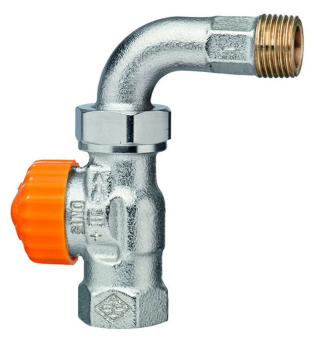HEIMEIER Thermostat-Ventilunterteil Eclipse, Durchg. mit Bogenverschr., DN15, 3944-02.000