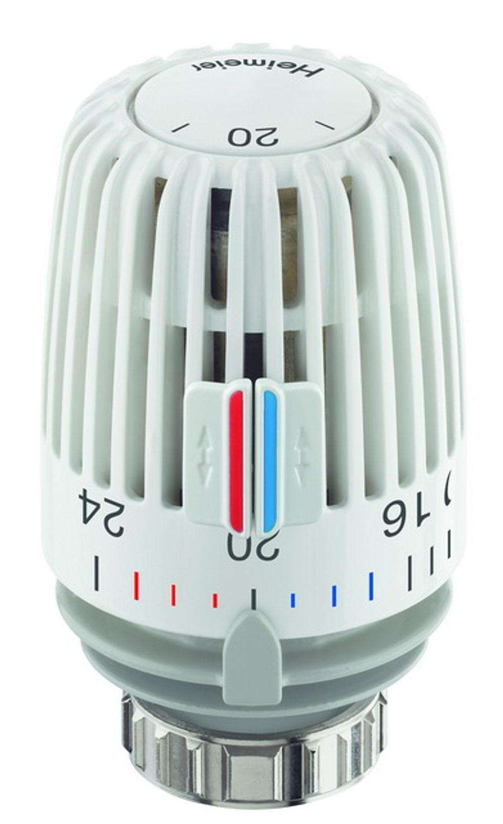 HEIMEIER Thermostat-Kopf K weiß,Standard, Skala m. Temperaturwerten, 6000-00.600