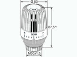 HEIMEIER Thermostat-Kopf K-eco weiß RAL 9016, Standard, 6071-43.500