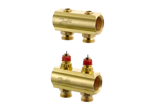 Danfoss FBH-Verteiler FHF-2 2 Kreise, ohne Durchflussanzeige, 088U0502