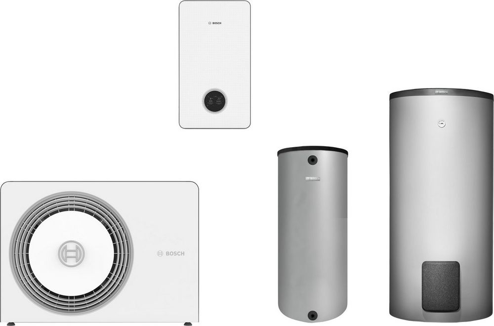 BOSCH Luftwärmepumpen-Paket BOPA CS795 AW 12 OR-T, CS6800iAW 12 E, BH200,WH370, 7739623438