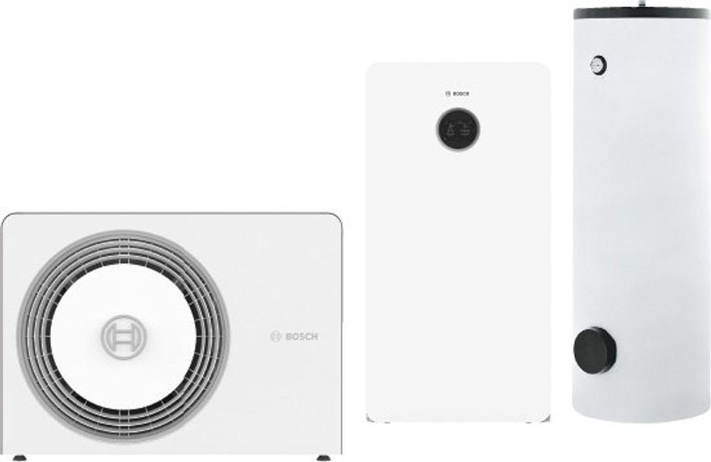 BOSCH Luftwärmepumpen-Paket BOPA CS773 AW 4 OR-S, CS5800iAW 12 MB, HR300, 7739622863