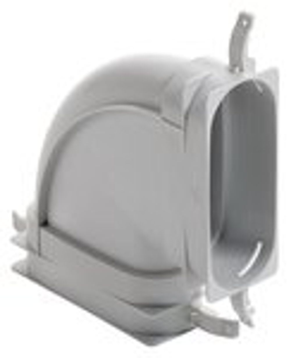 Vaillant Bogen flach 90 Grd. horizontal 52 x 132 mm mit Dichtungen, 0020180838