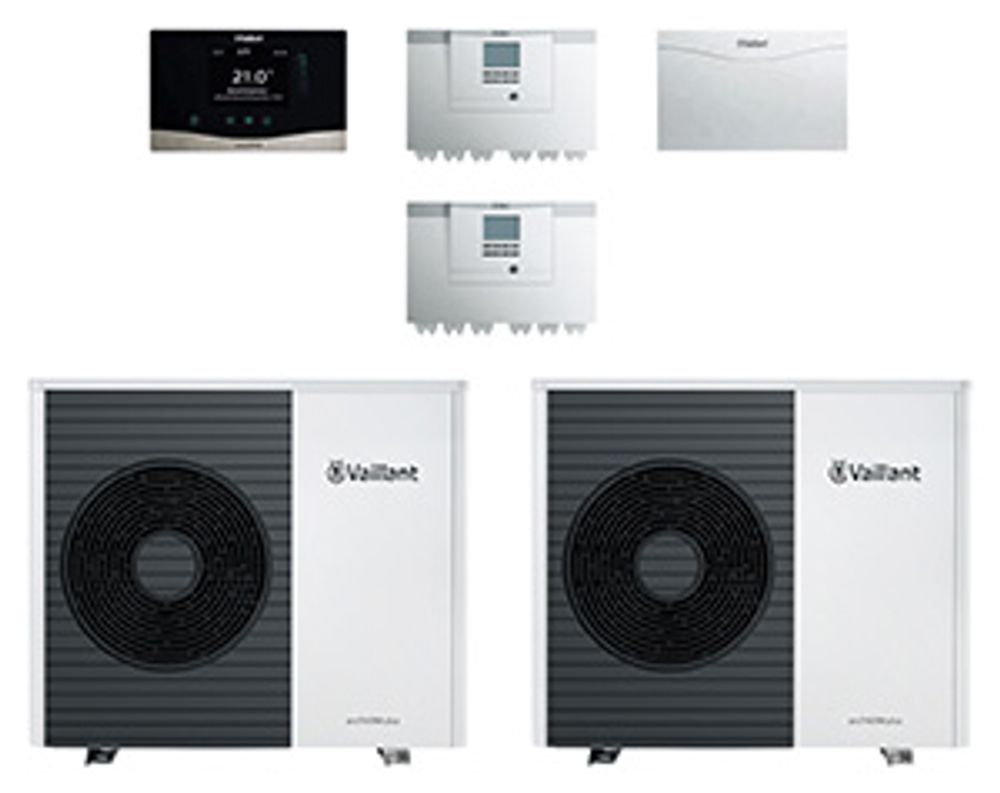 Vaillant Paket 4.3500 aroTHERM plus 2er Kaskade VWL 75/6 A S2, 8000017355