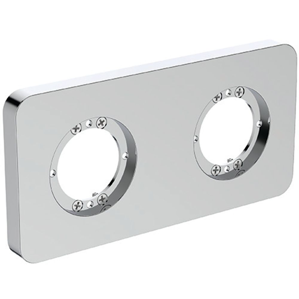 Ideal Standard 2er Rosette Archimodule Soft, 83x166mm, Chrom, A1541AA