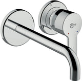 Ideal Standard Wand-WT-Armatur ConnectBlue,Bausatz2, 2 Rosetten d: 83mm, Ausld.204mm, Chrom, A5933AA