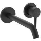 Ideal Standard Wand-WT-Armatur UP Ceraline,Bausatz2, 2 Ros.d: 65mm, Ausld.180mm, Silk Black, A6938XG