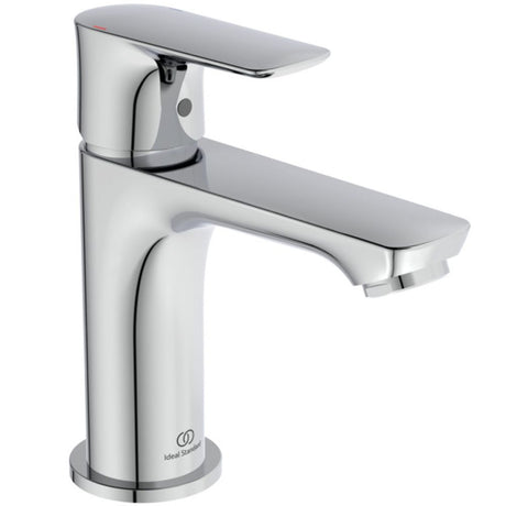 Ideal Standard Waschtischarmatur Connect Air, Slim, 5 l/min., o.Ablgarn., Ausld.107mm, Chrom, A7010AA