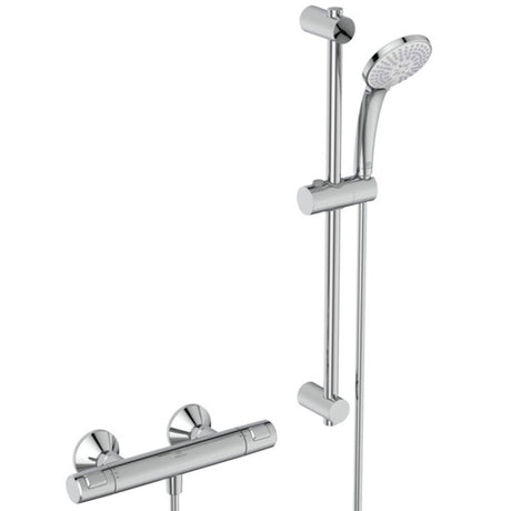 Ideal Standard Brausethermostat AP Ceratherm T25 Ausld.80mm Brausestange 600mm Chrom, A7203AA
